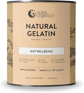 Natural Gelatin Unflavoured 250g - Nutra Organics